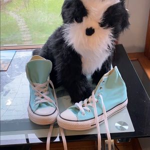 COPY - Converse high top turquoise sneakers size 7